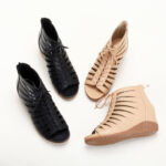 Roman-Inspired Hollow Wedge Sandals ?C Bunion-Friendly Summer Elegance