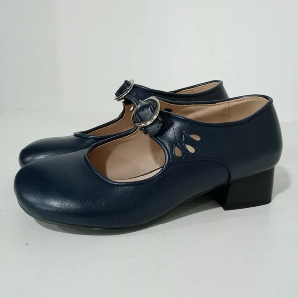 Vintage-Inspired Block Heel Sandals