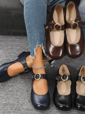 Vintage-Inspired Block Heel Sandals