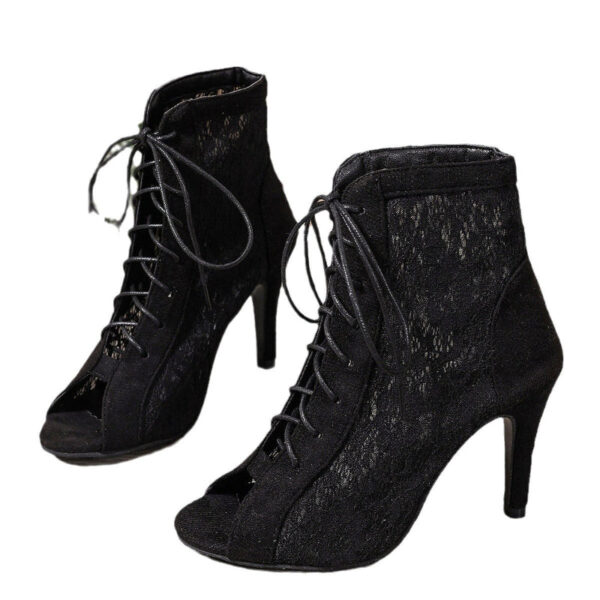 Supportive Lace-Up Heeled Bunion-Friendly Sandals