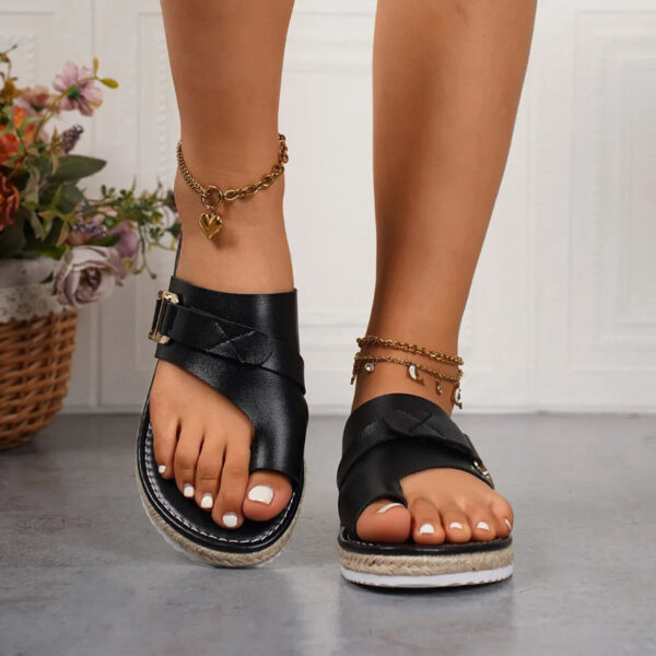 Chic Open Toe Sandals for All Day Walking Comfort